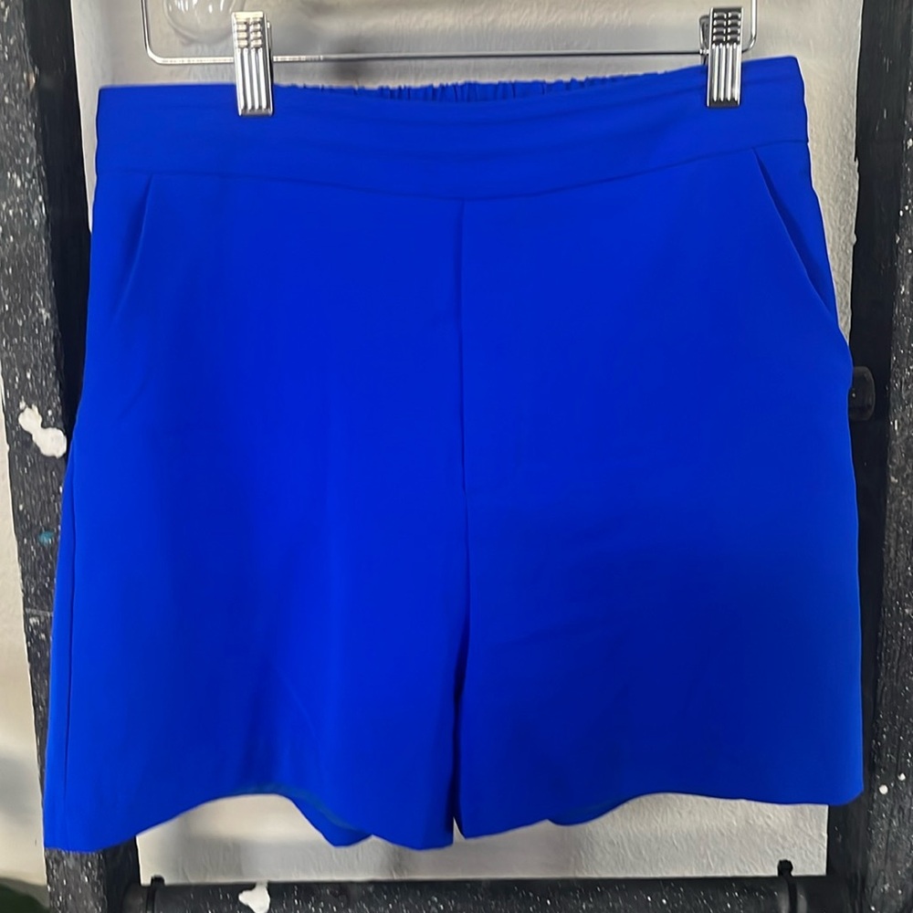 Cobalt blue silky shorts